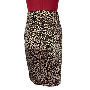 J.Crew Women’s Size 4 Animal‎ Print Cheetah Midi Pencil Skirt
